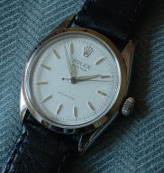 Steel Rolex Oyster manual wind dated 1955